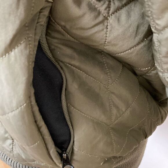 PrAna Women's Diva Varsity Quilted Long Sleeve Sherpa Lined Full Zip Jacket Size - Picture 3 of 16